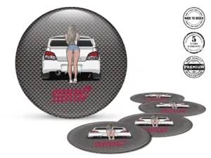 Subaru Pegatina Silicona Logo Insignias de Aro de Lujo